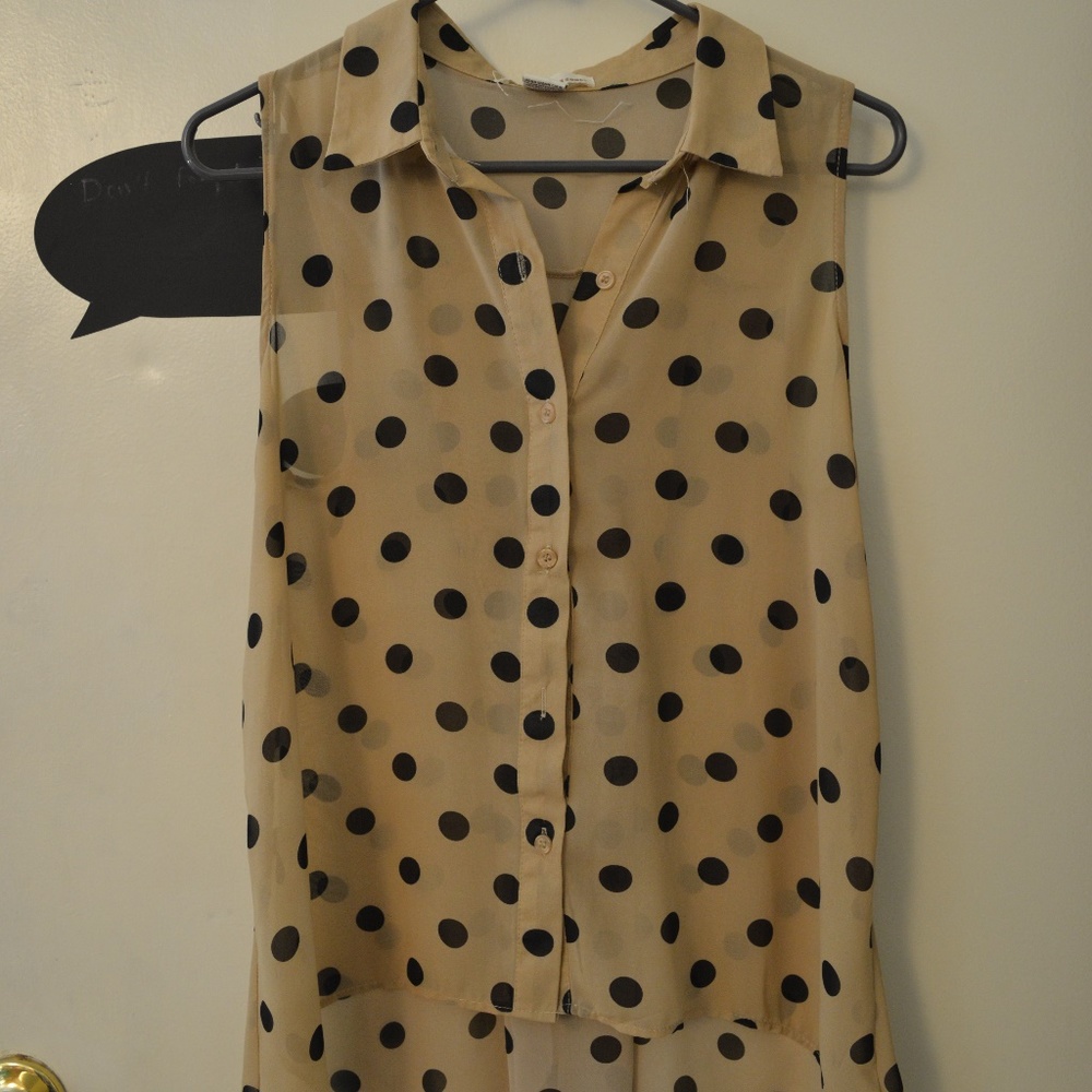 Sheer Collared Blouse